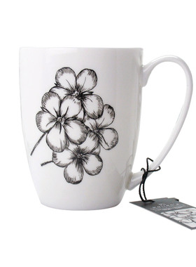 SUE系列芷若陶瓷马克杯水杯骨瓷杯办公室茶杯咖啡杯情侣杯WALLEN