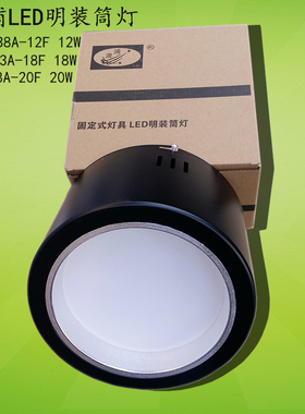 澳浦LED明装筒灯APL138/163/188A/12W18W20服装店商场展厅y吸顶灯