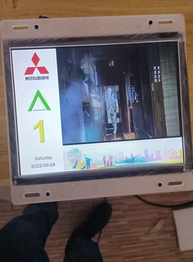 10.4寸三菱电梯电梯多媒体视频机网络版支持凌云和maxiz进口电梯
