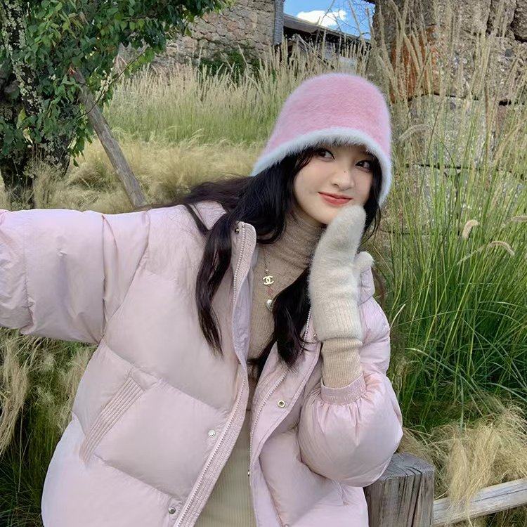 花栗鼠小姐韩系短款羽绒棉服2024新款冬季小个子宽松棉衣外套