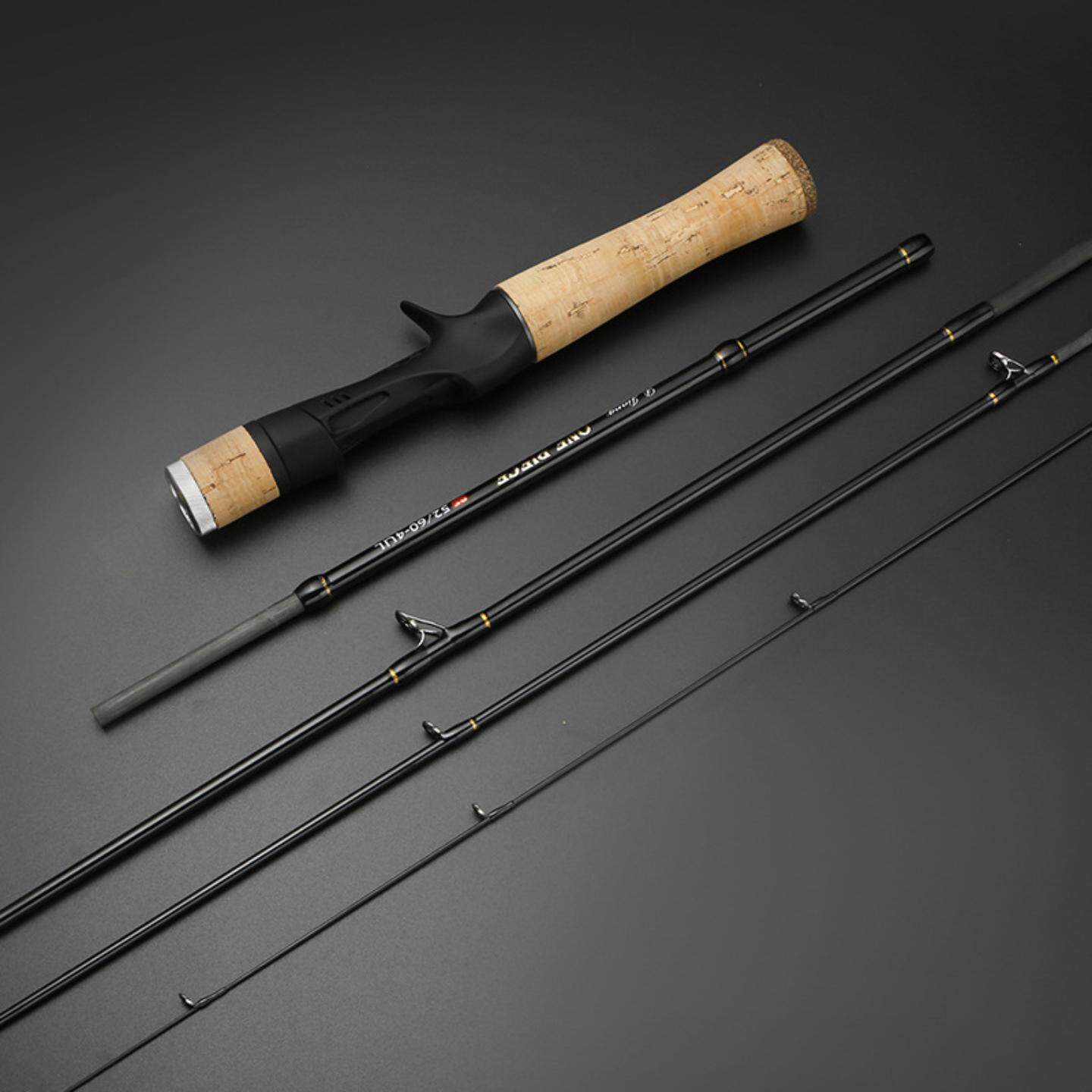 四节便携马口竿 UL调微物白条路亚竿4节碳素实心枪直柄马口杆