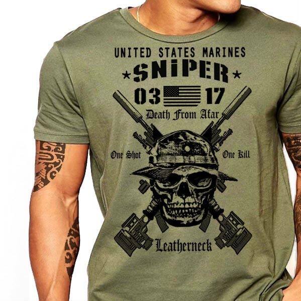 Hot sale USMC Scout Sniper T-Shirt US Marines MOS  Combat在類目 男裝, T恤中 - 來自Buy2taobao.com提供專業的淘寶代購服務