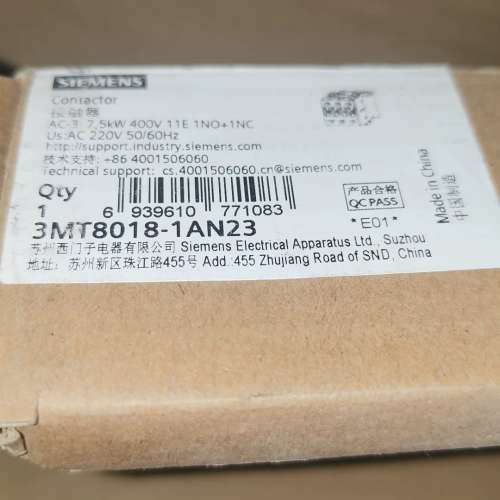 适用西门子接触器3MT8018-1AN23，全新原装正品，AC2议价