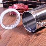 嘴食尚 Большой табачный увлажняющий бак из нержавеющей стали, герметичный бак, табачный ковш