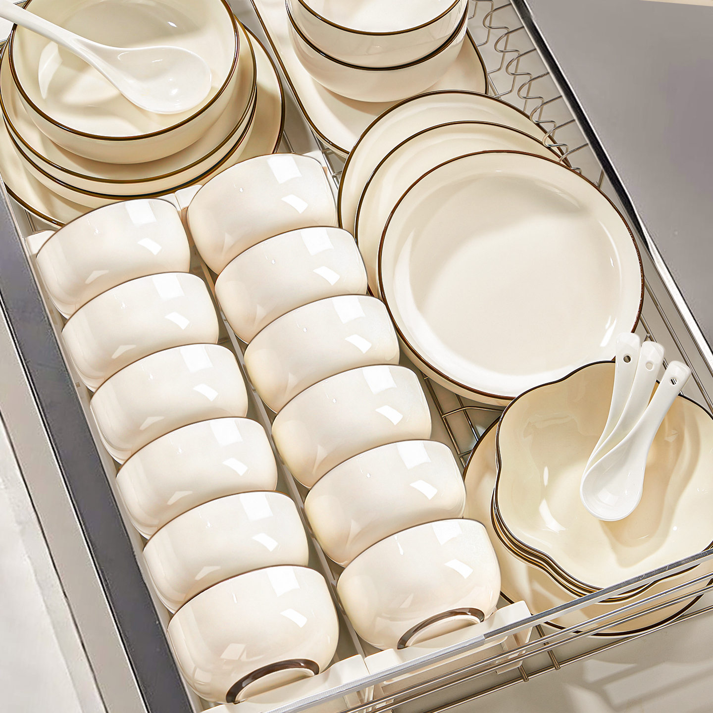 釉下彩碗碟餐具套装家用2025新款