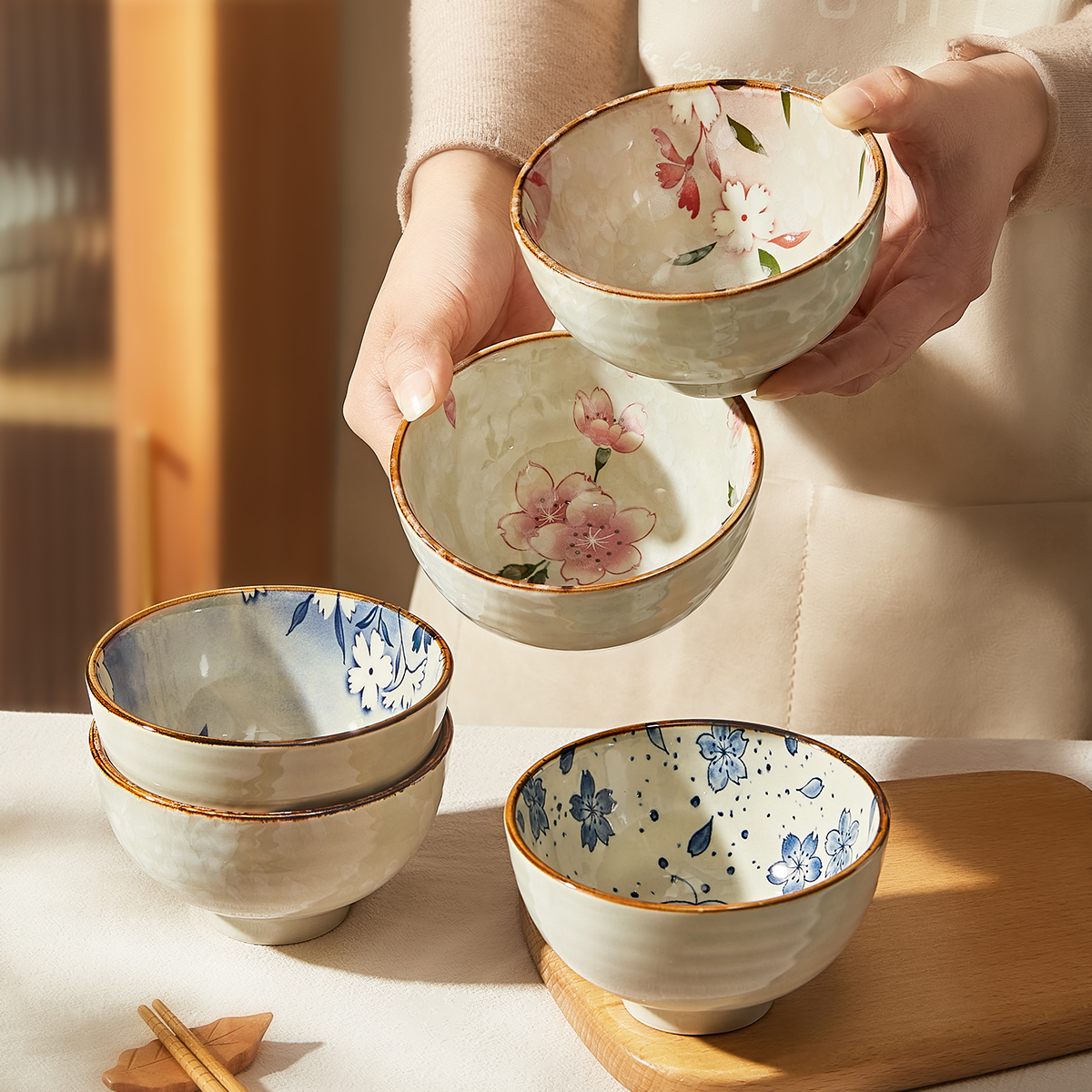 日式陶瓷米饭碗家用2025新款