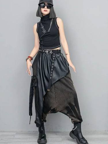 Loose Casual Pants Fashion Patchwork Personality