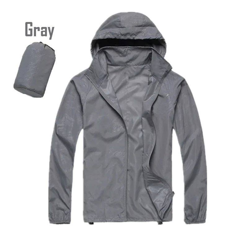 Camping Rain Jacket Men Women Waterproof Sun Protection Clot