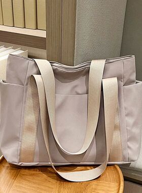 Women's Bag Solid Color Tote Bag Commuting Shoulder Bag