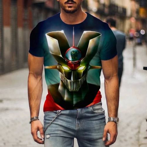 Hot Sale Mazinger Z T Shirt For Men Anime Robot 3D Print