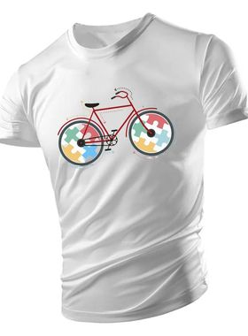 2024 summer short sleeve men's T-shirt adult simple color