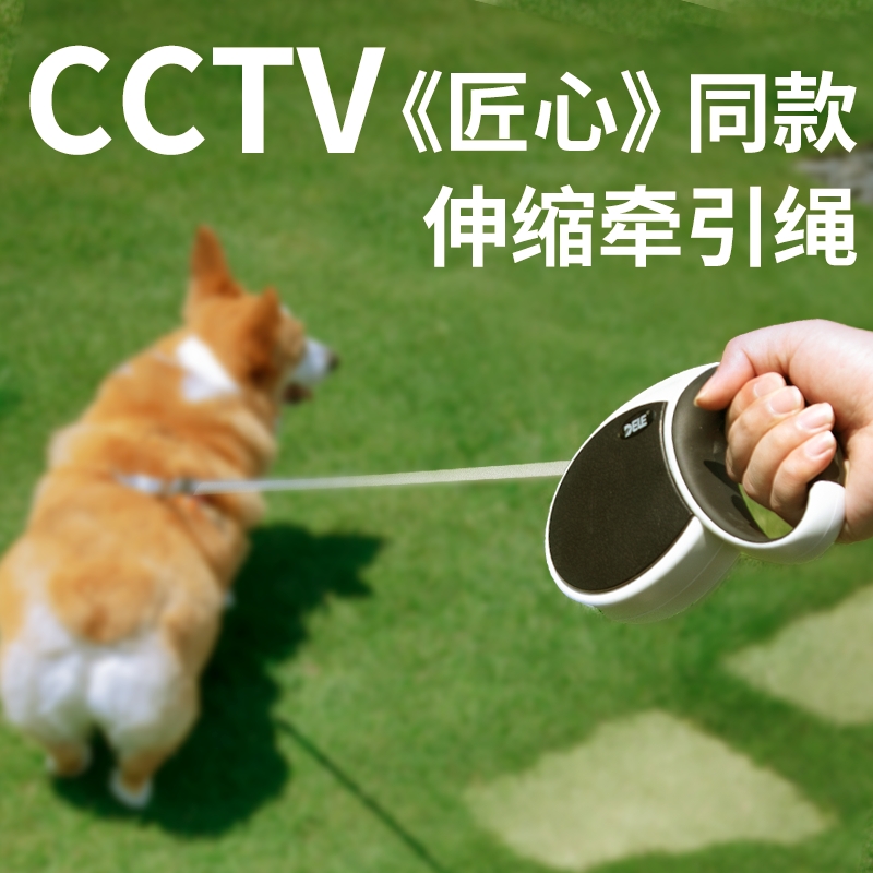 得乐国货狗狗牵引绳自动可伸缩