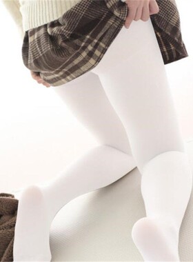 白色丝袜JK开裆Lolita日系少女纯欲风打底80D舞蹈连裤袜