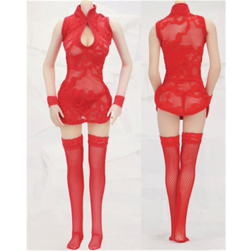 性感旗袍包胶素体女兵人现货