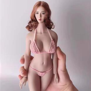 现货 1/6 女兵人蕾丝比基尼套装 适配中胸和大胸素体 不染色