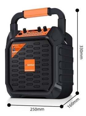 山水SS10广场舞蓝牙音响便携手提歌播放器无线音箱户外室外K歌唱