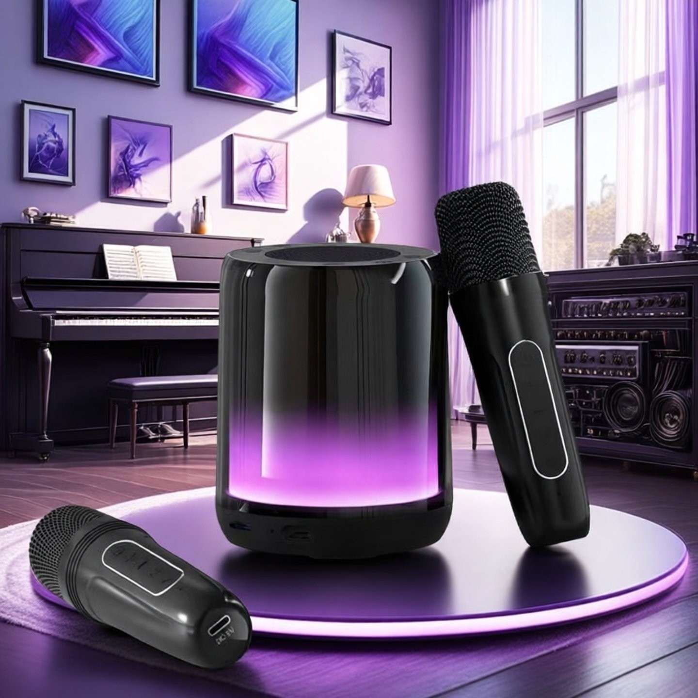 无线蓝牙音箱2025新款低音炮高音歌神器KTV质K歌音响麦克风一体唱,影音电器,无线/蓝牙音箱,淘宝优惠券,粉丝福利购,淘宝优惠卷