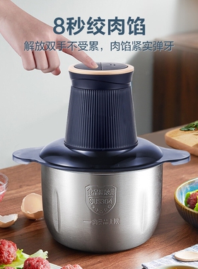 新款3L绞肉机不锈钢家用电动小型