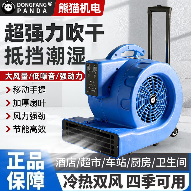 熊猫小型吹地机地面吹干机商用强