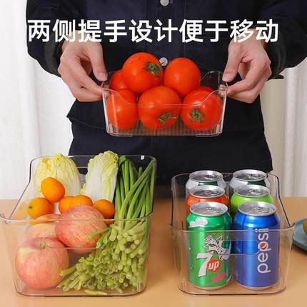 桌面化妆品收纳盒塑料透明宿舍面膜护肤品小盒子零食收纳箱收纳筐