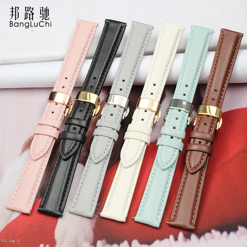 天王手表带女真皮蝴蝶扣表链快拆 代用ck浪琴GUESS美度依波铁达时在类目 手表, 配件中 - 来自Buy2taobao.com提供专业的淘宝代购服务