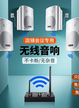 壁挂无线音响店铺专用会议室套装