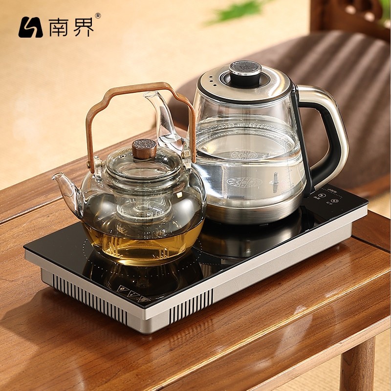 全自动上水玻璃烧水壶电陶炉煮茶入式泡茶专用电热水壶消毒一体嵌