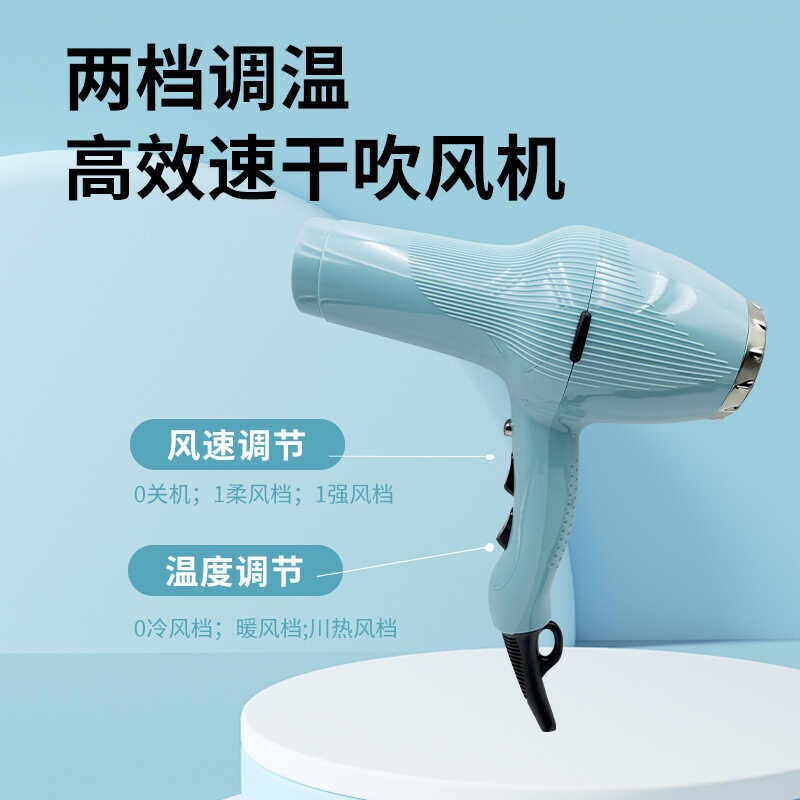 黑黄锋X9发廊专业不伤发吹风机艾功率护发电吹风筒德森家用轻便大