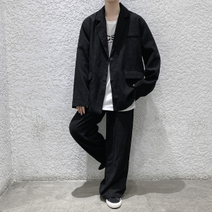 情侣灯芯绒西装韩版宽松气质西服外套TZ336P125 上衣P75 裤子P50图片