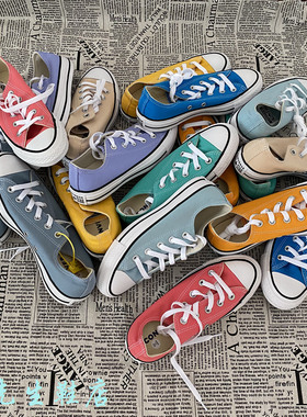 匡威all star低帮男女板鞋黄色紫色经典款帆布鞋160458C 159676C