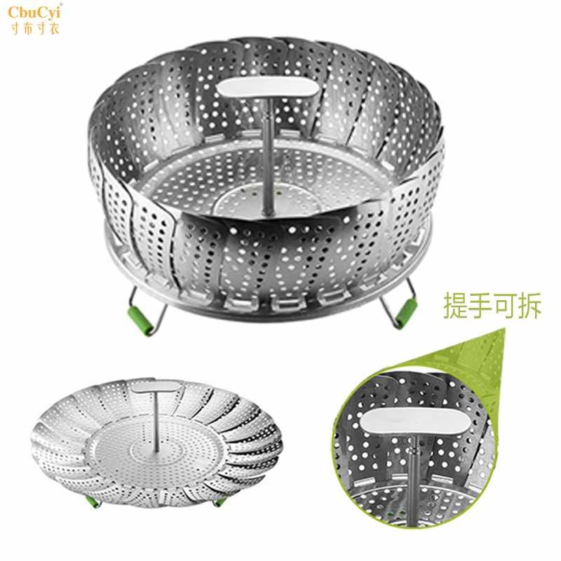 T型不锈钢蒸笼可伸缩折叠蒸架蒸屉厨房蒸盘蒸格硅胶手提可拆蒸笼在类目 厨房/烹饪用具, 烹饪用具, 锅具/煲/烧水壶, 蒸格中 - 来自Buy2taobao.com提供专业的淘宝代购服务