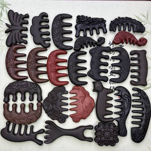 马上有钱草本手工合香梳按摩梳子发梳天然合香梳梳工厂