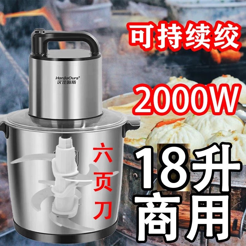 德国品牌绞肉机家用大容量打饺子升喂鸡搅拌机鱼丸和面机馅商用10