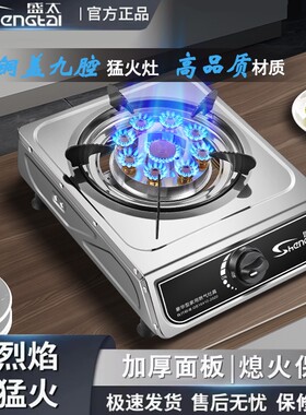 煤气灶单灶家用台式燃气灶老式液