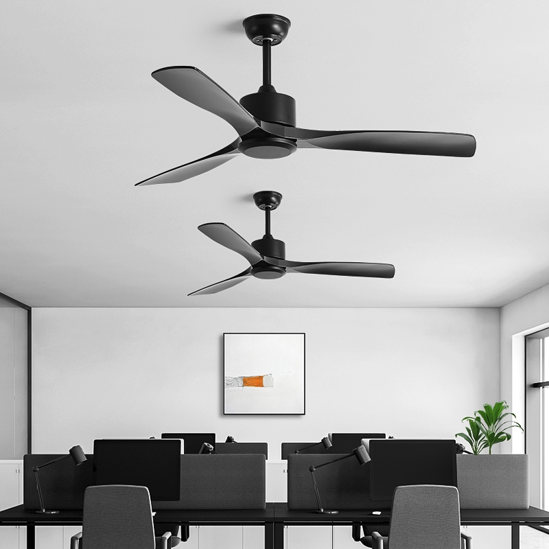 工业风扇黑色复古吊扇餐厅客厅简灯电风扇约欧式风扇美式商用无