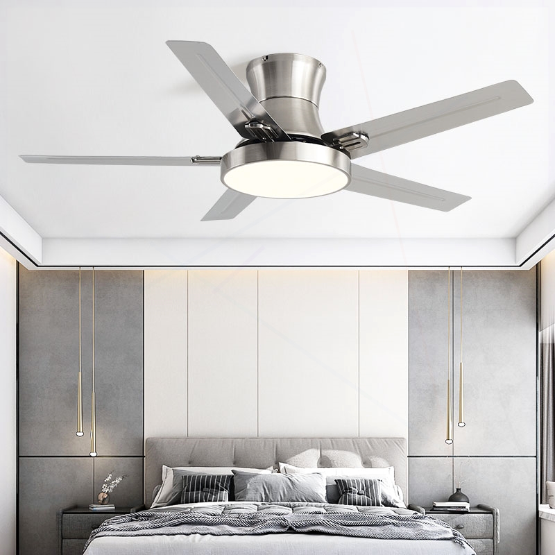 吊扇大风力60寸不锈钢吸顶风扇灯