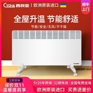 西狄亚CYTHA欧洲进口电暖器全屋室升温取暖器家用静音节能壁挂浴