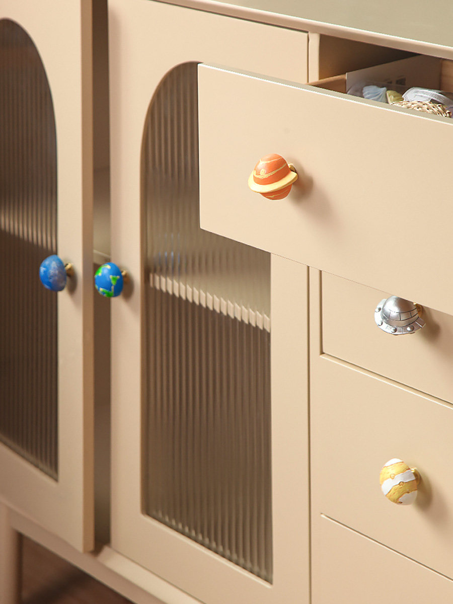 轻奢可爱卡通彩色星球儿童房创意橱柜门衣柜门抽屉拉手把手,基础建材,小拉手,淘宝优惠券,粉丝福利购,淘宝优惠卷