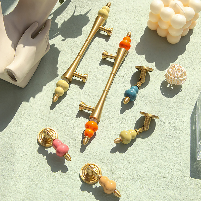 创意轻奢可爱多巴胺葫芦拉手衣橱橱柜衣柜门柜拉手把手抽屉手柄,基础建材,小拉手,淘宝优惠券,粉丝福利购,淘宝优惠卷