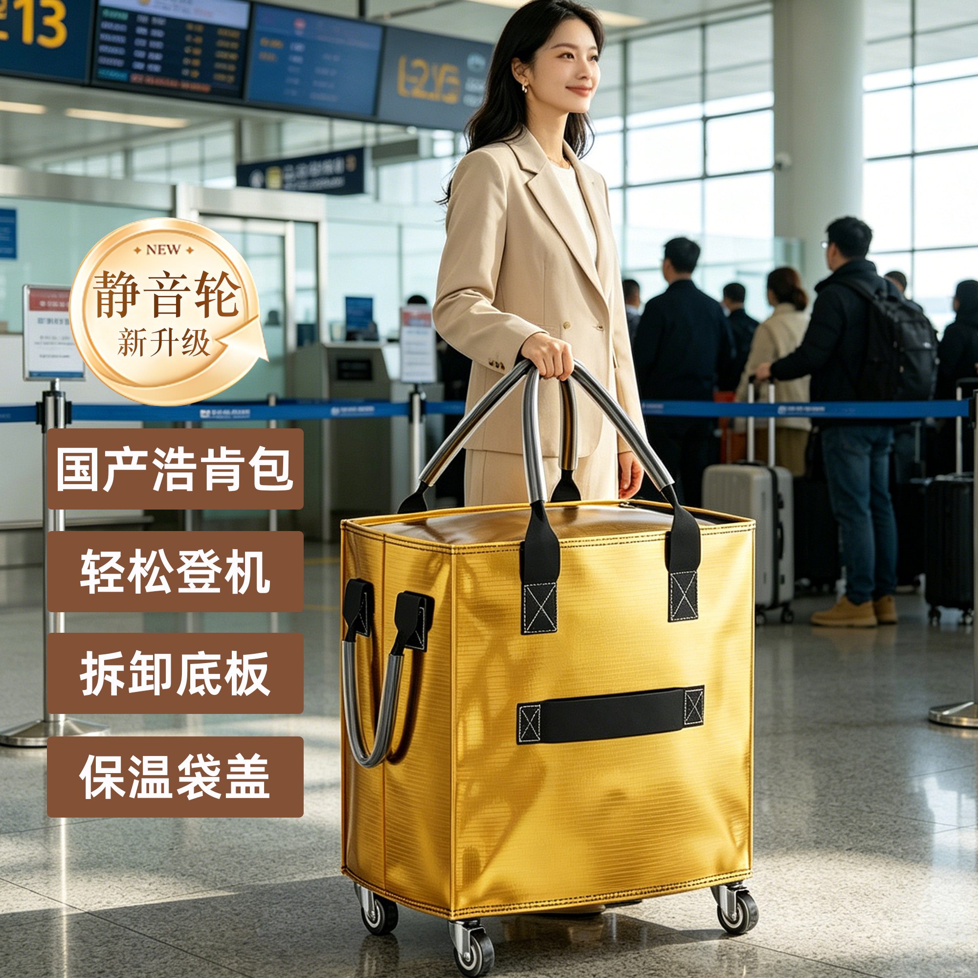 浩厚包平替款加购物车买菜车折叠行李旅行箱肯拉杆车大容量收纳袋