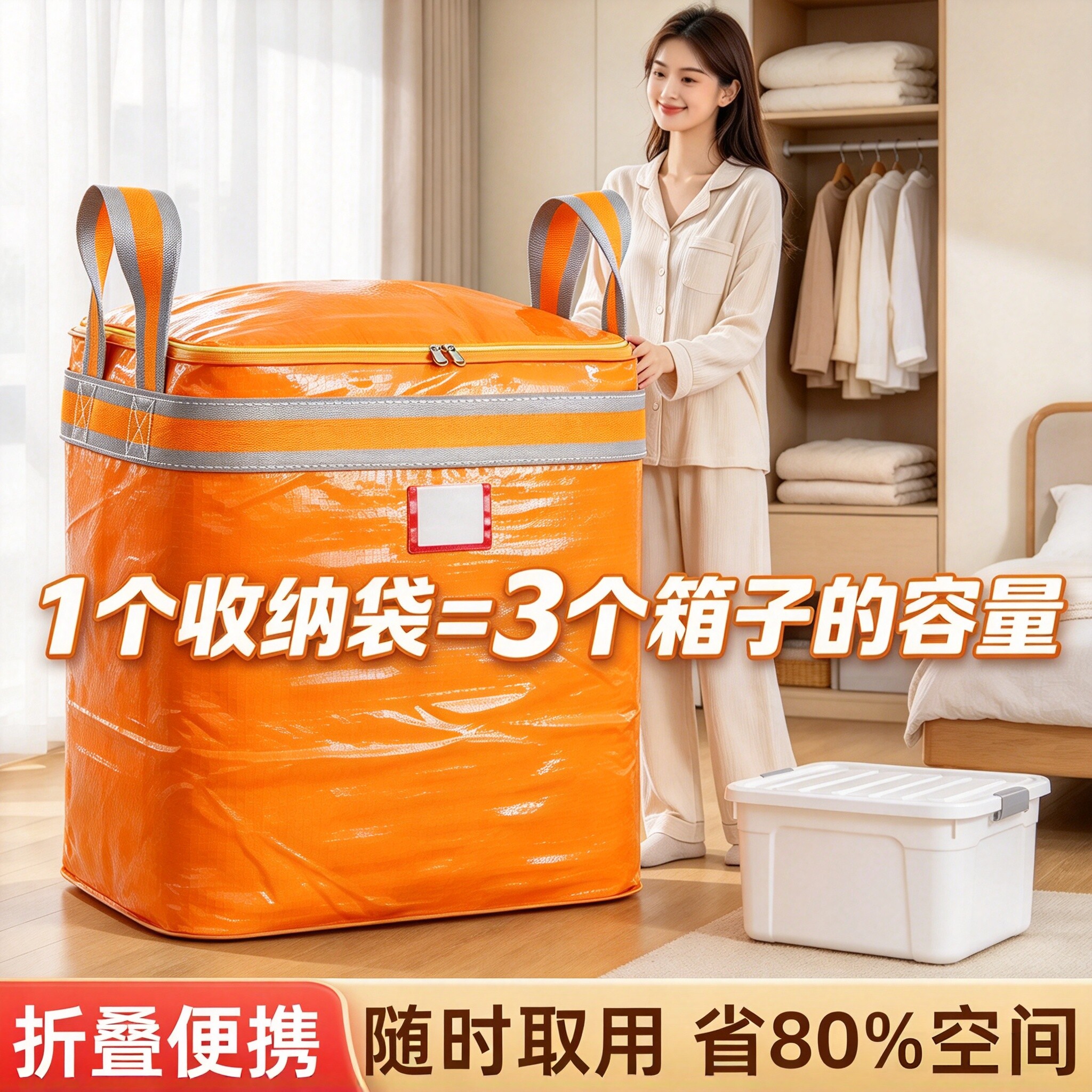 搬家打包袋防水防潮储物箱大容量装衣服棉被收纳箱换季被子收纳袋