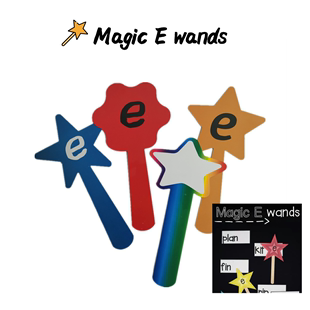 音游戏手举牌 magic wands长元 升级款 英语教具自然拼读phonics