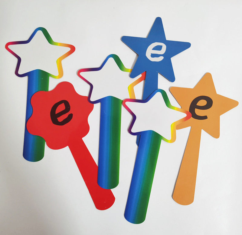 小号空白双面可擦写手举牌英语教具自然拼读phonicsmagic e wands