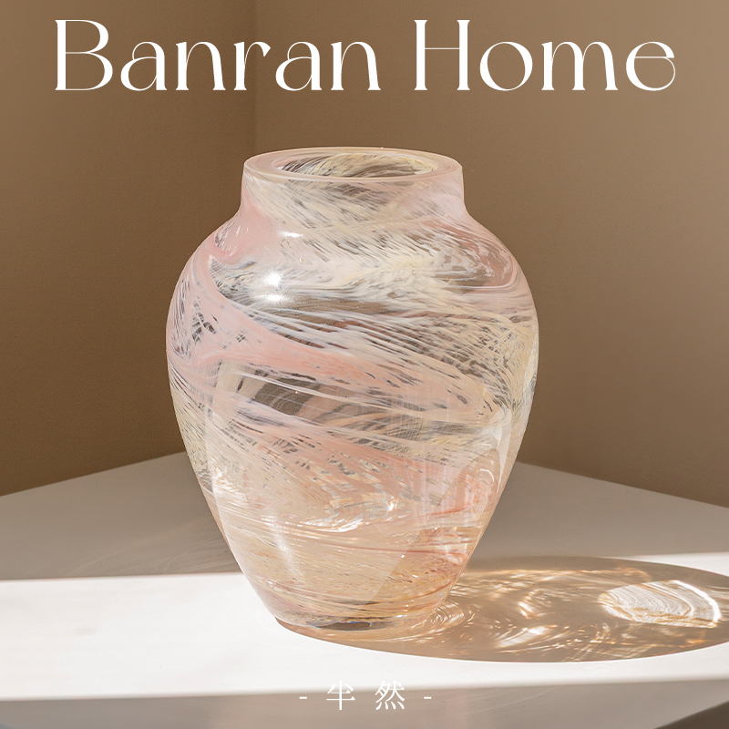 半然琉璃法式花瓶高级感