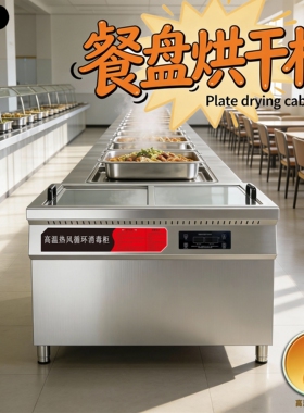 不锈钢卧式热风烘干密胺碗筷消毒