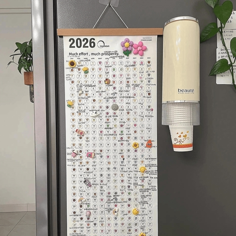 挂历2026年新款diy手作创意摆件自律打卡计划表备忘录年历单张