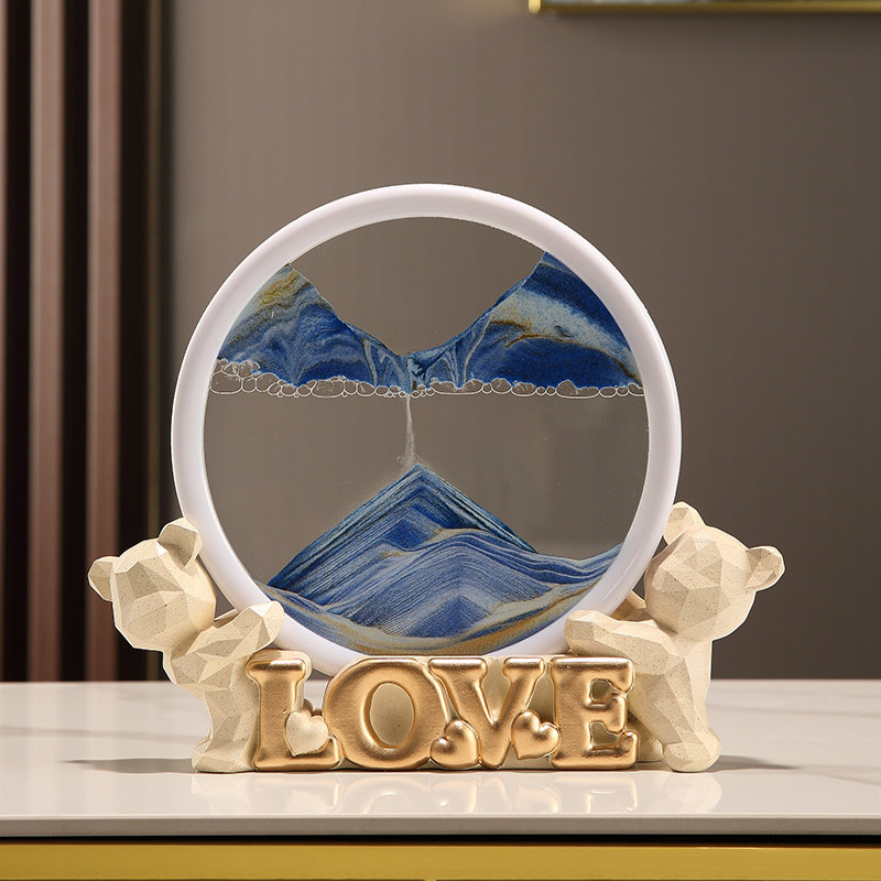 流沙画摆件love轻奢客厅创意沙漏电视柜装饰品婚庆送新人结婚礼物,家居饰品,桌面摆件,淘宝优惠券,粉丝福利购,淘宝优惠卷
