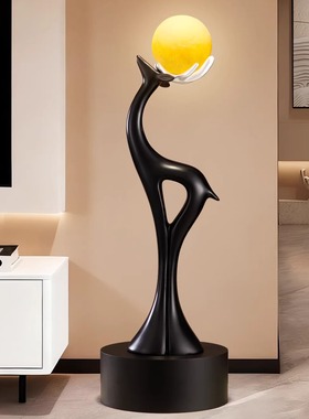 轻奢高档一鹿相伴氛围灯大件