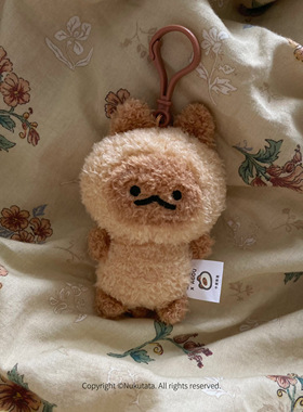 NukutataXagou合作款 逻辑小猫阿狗agou毛绒10cm挂件礼物钥匙扣