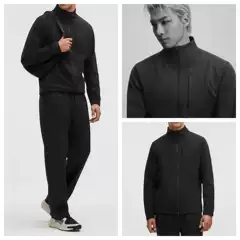 Lu Yuan Fabric Sojourn Moisture-Wicking Quick-Drying Four-Way Stretch Stand-Up Collar Men's Commuter Outdoor Sports Jacket Lushi022